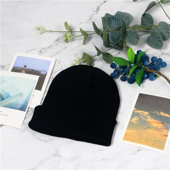 25 Pack Winter Beanie Hats Bulk for Men Women, Wholesale Knit Beanies Cold main image 5